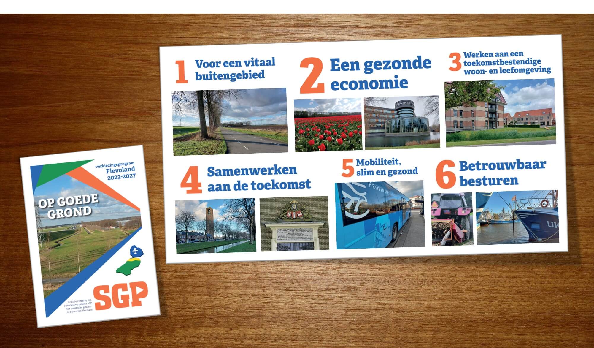 SGP Op Goede Gronden Verkiezingsprogramma Flevoland 2023-2027