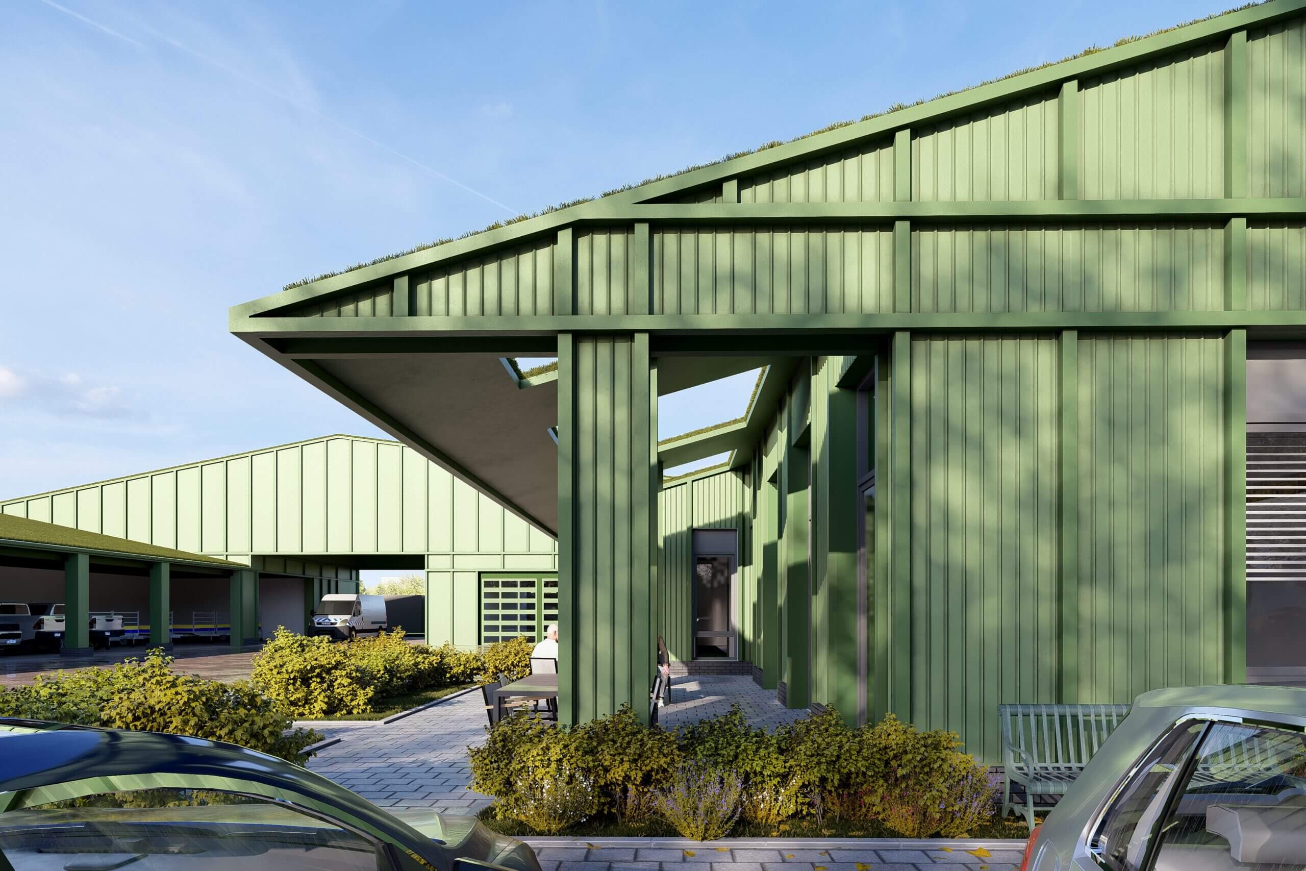 Rendering Nieuwe Gemeentewerf